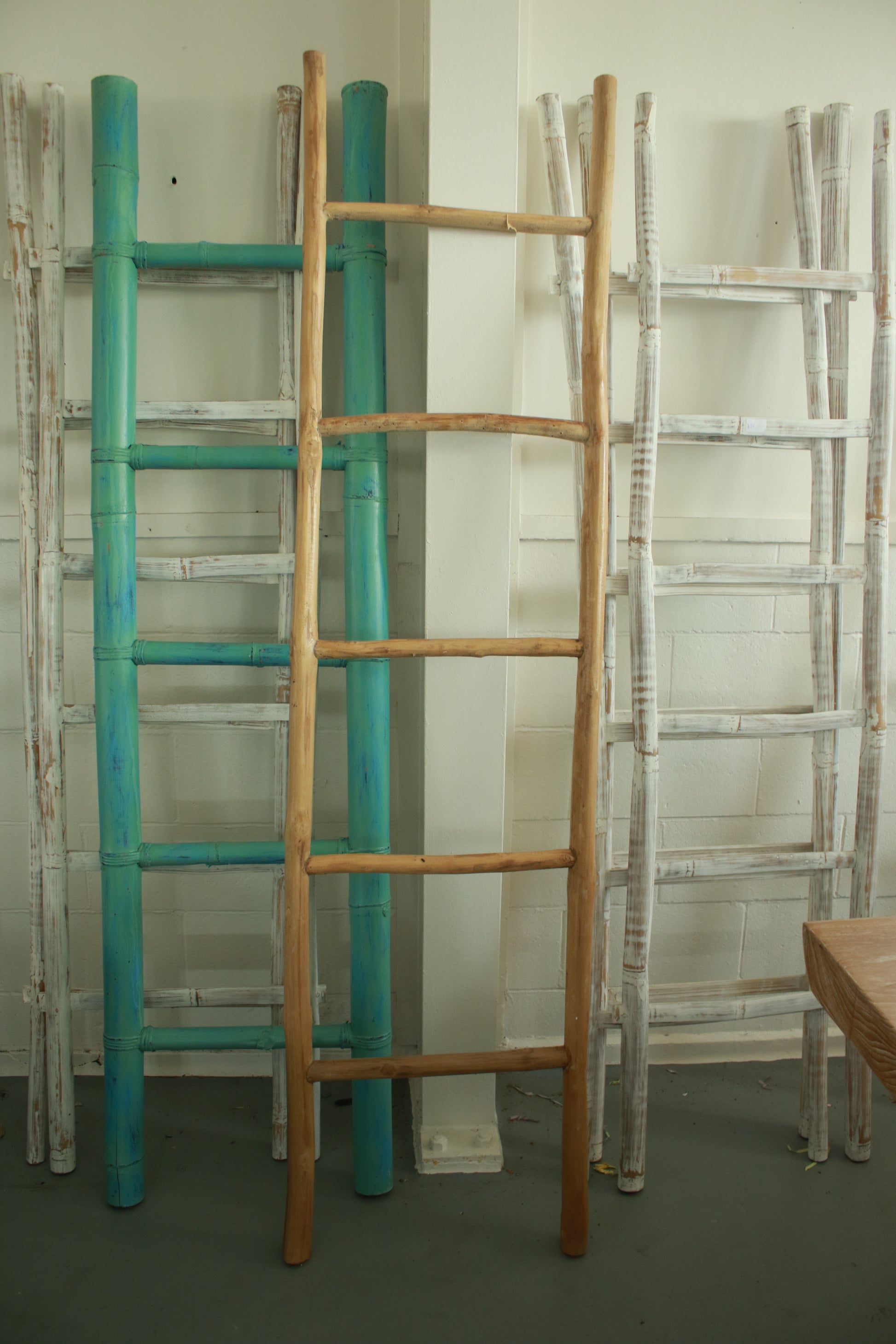 Rustic Handmade Decorative Bamboo Ladder