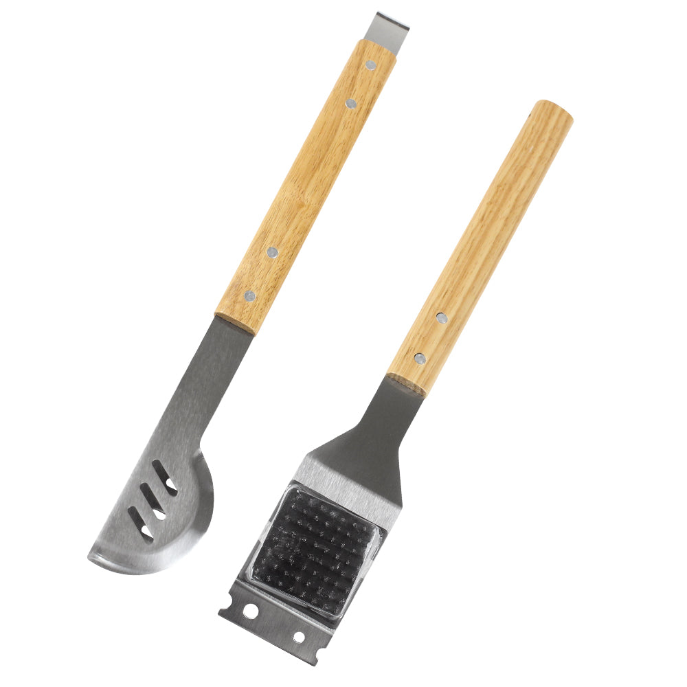 Casa Lusso 4-Piece BBQ Hardwood Utensil Set