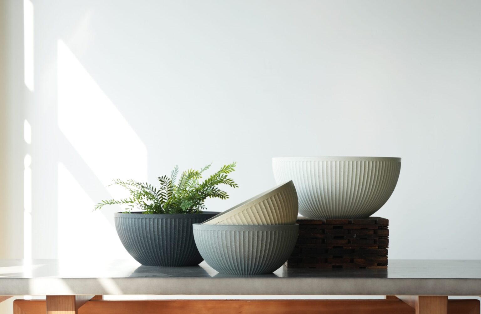 Venice Elements LX004 Series Shallow Bowl Garden Planters