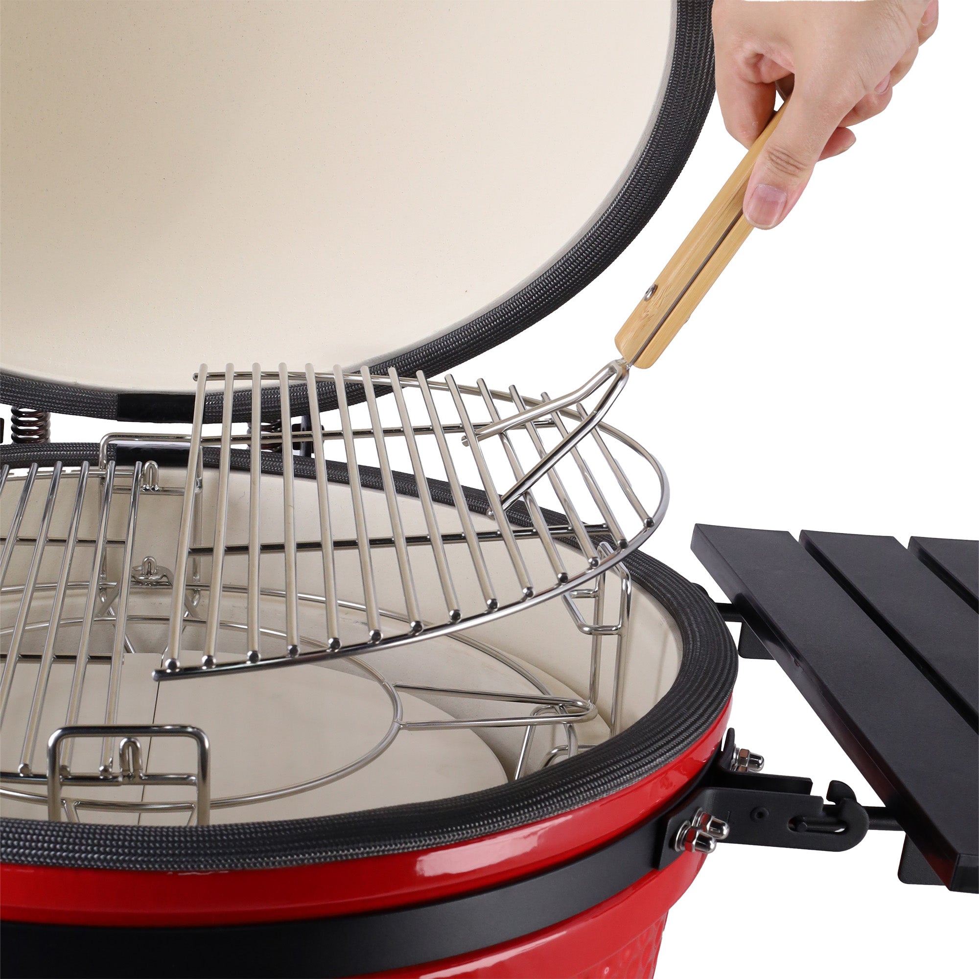 #Casa Lusso 21" Egg BBQ Colour Options_casa lusso flame red kamado