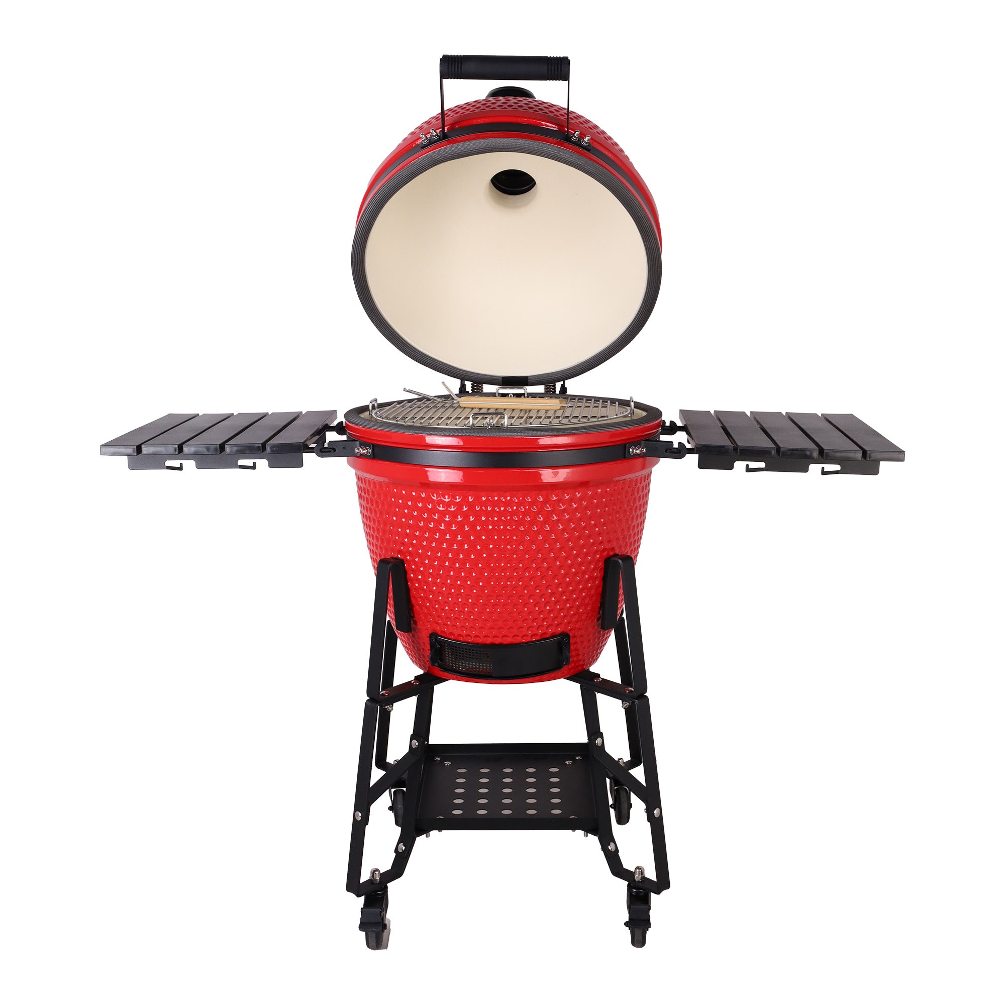 #Casa Lusso 21" Egg BBQ Colour Options_casa lusso flame red kamado