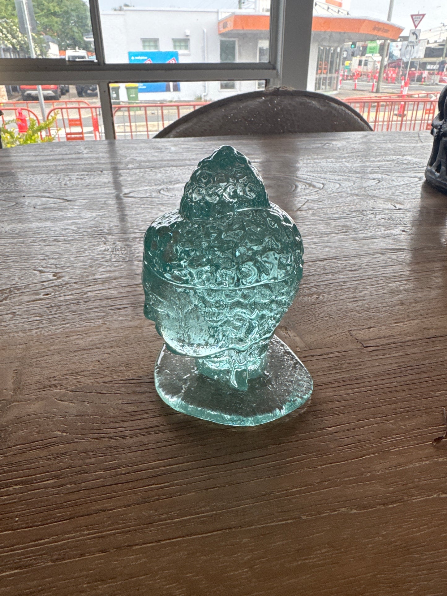 Glass Buddha Bust