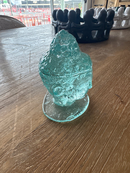 Glass Buddha Bust