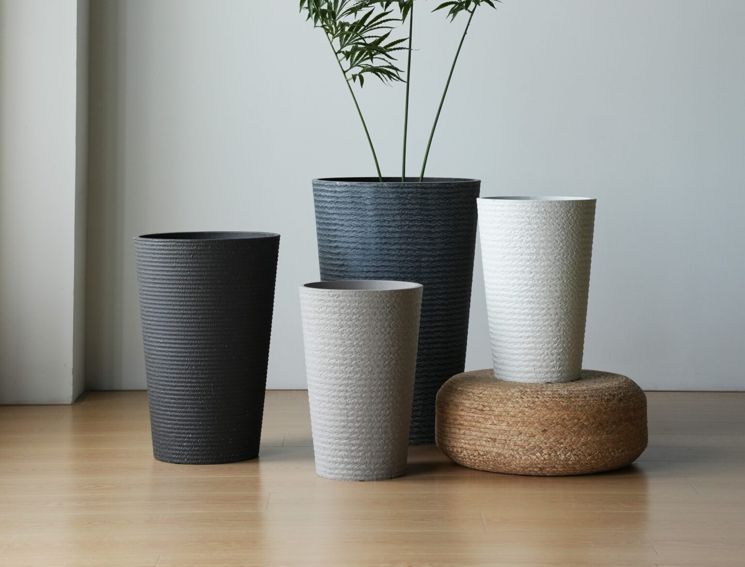 Venice Elements YT Series Tall Round Garden Planters