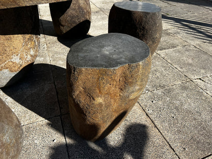 Granite Stone Table & Stools