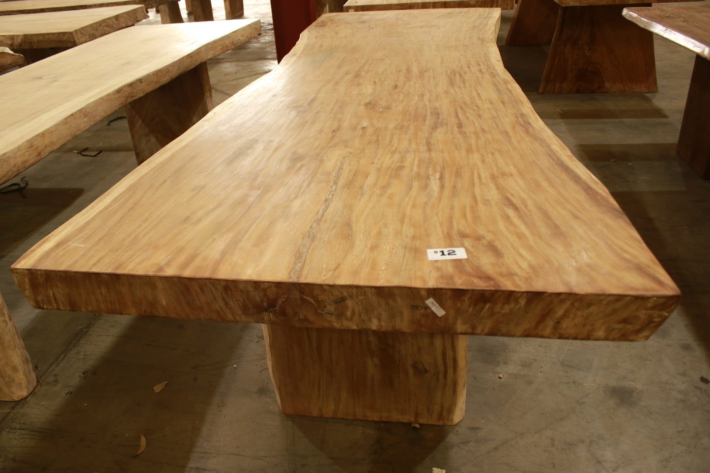 Rustic suar timber indoor & outdoor dining table