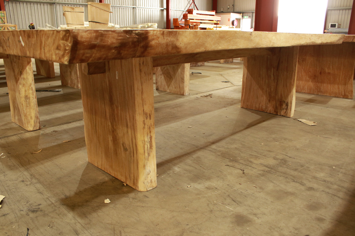 Rustic suar timber indoor & outdoor dining table