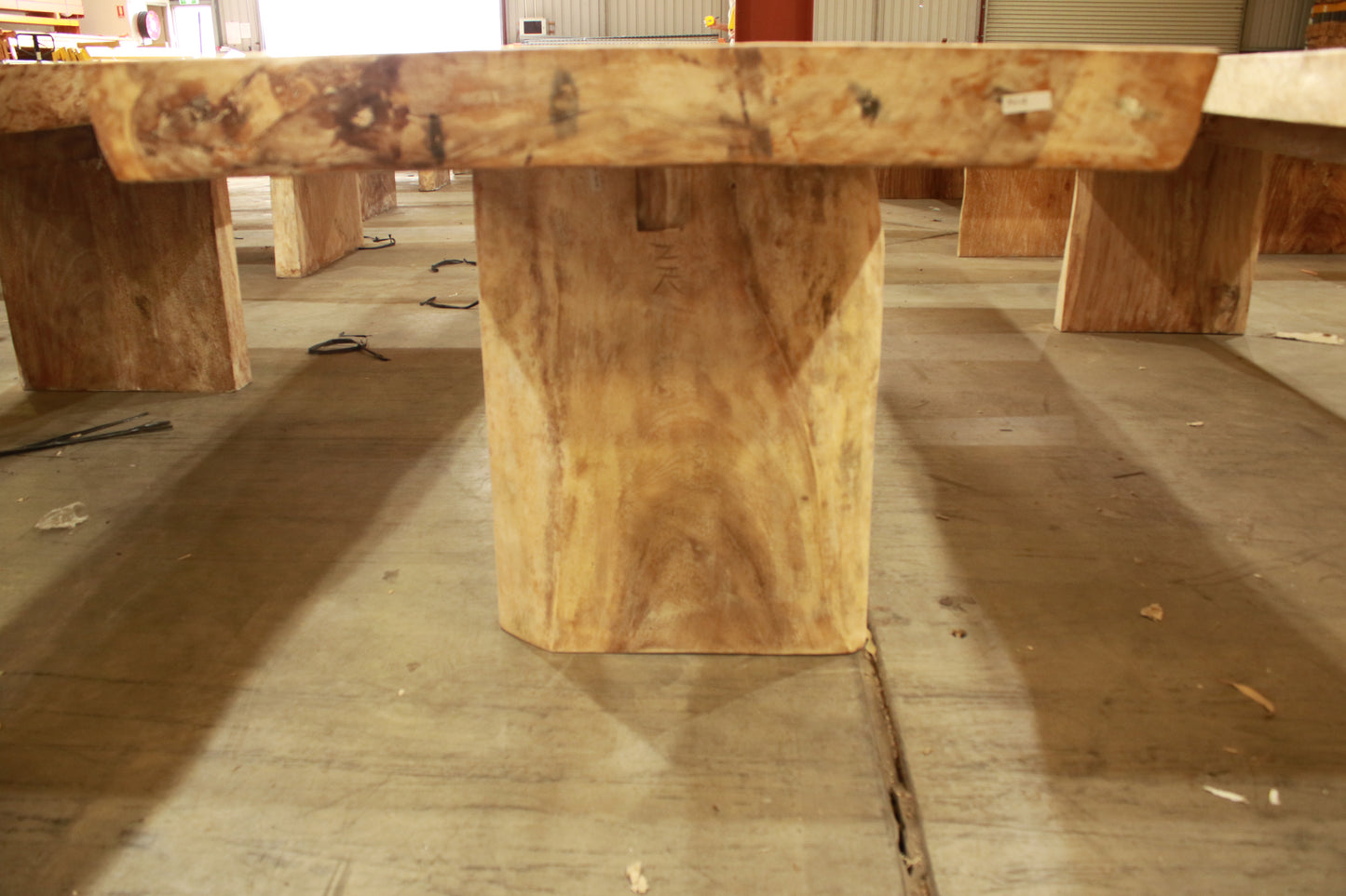 Rustic suar timber indoor & outdoor dining table