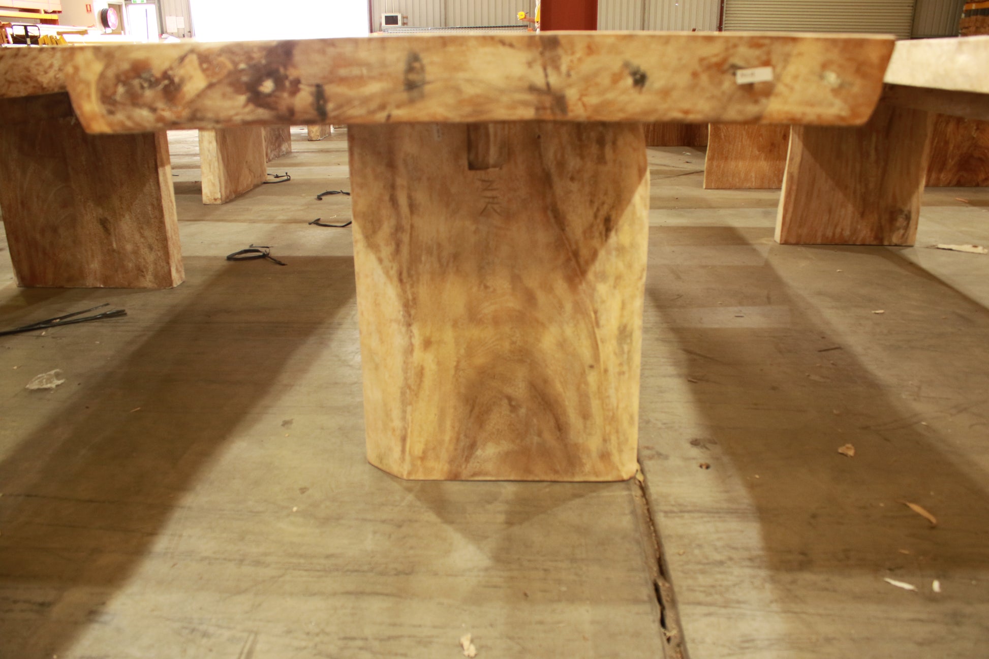 Rustic suar timber indoor & outdoor dining table