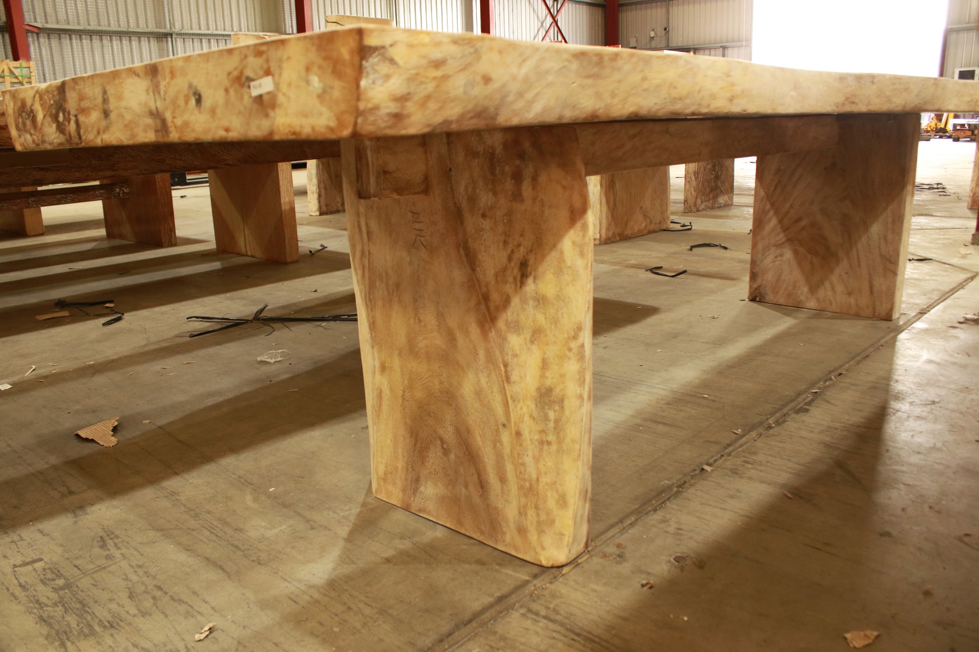 Rustic suar timber indoor & outdoor dining table