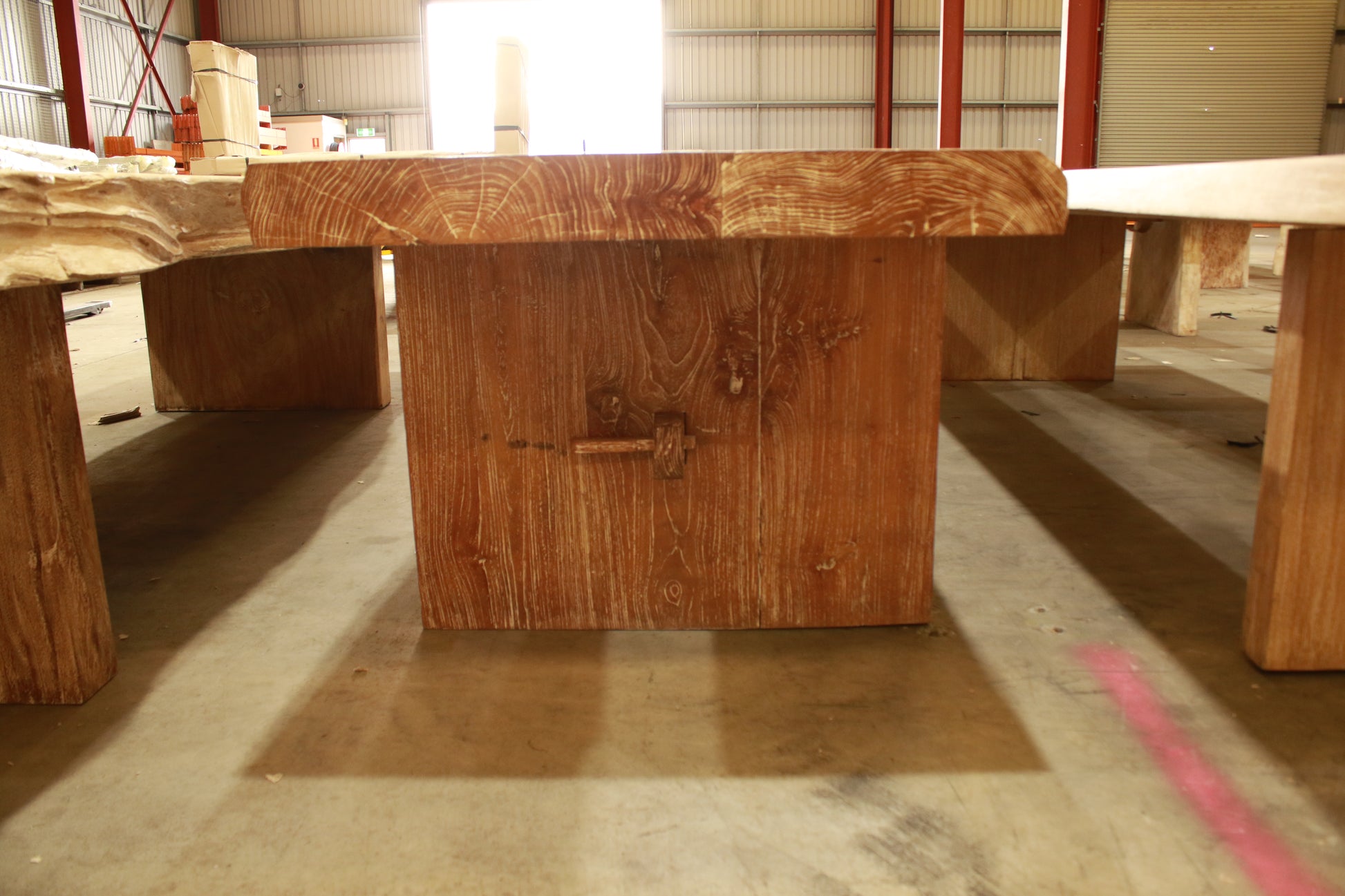 Solid Suar timber indoor and outdoor rustic handmade dining table