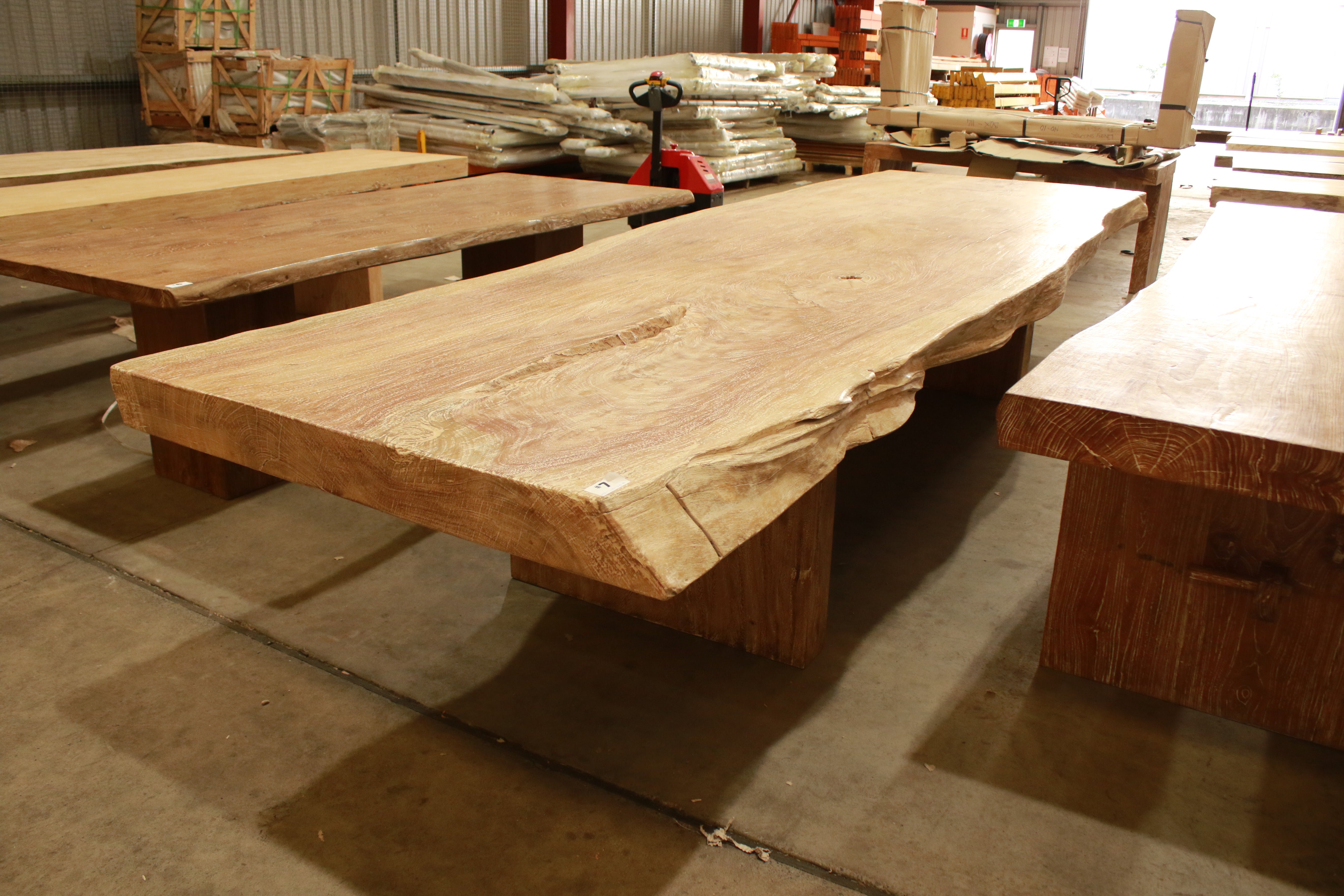 Solid Suar timber indoor and outdoor rustic handmade dining table