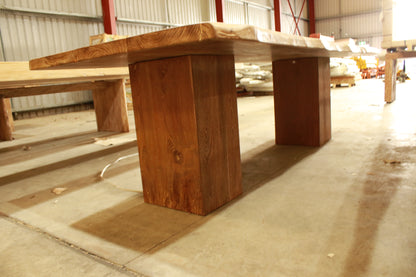 Solid Suar timber indoor and outdoor rustic handmade dining table