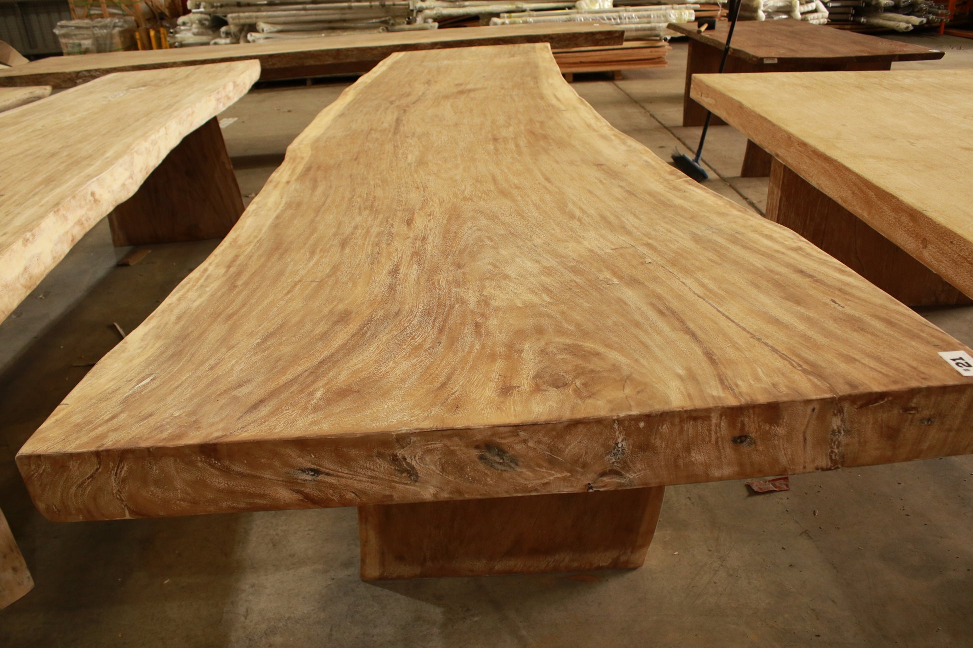 Solid Suar timber indoor and outdoor rustic handmade dining table