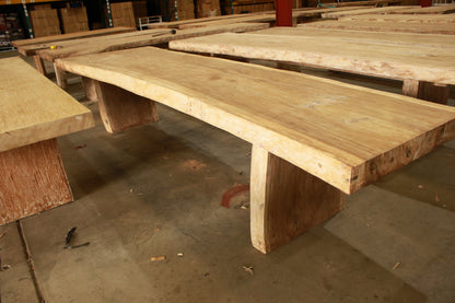 Solid Suar timber indoor and outdoor rustic handmade dining table