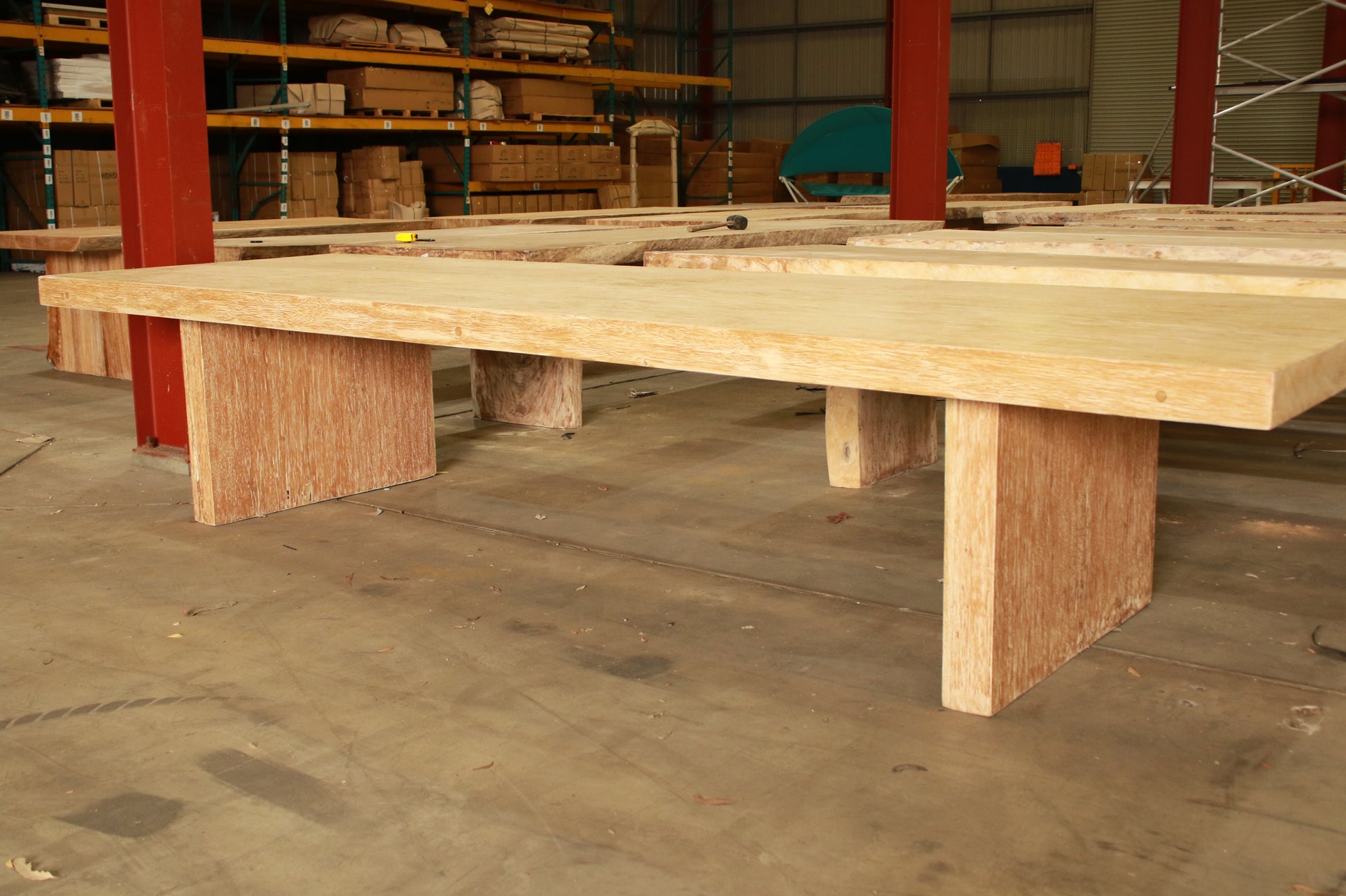 Solid Suar timber indoor and outdoor rustic handmade dining table