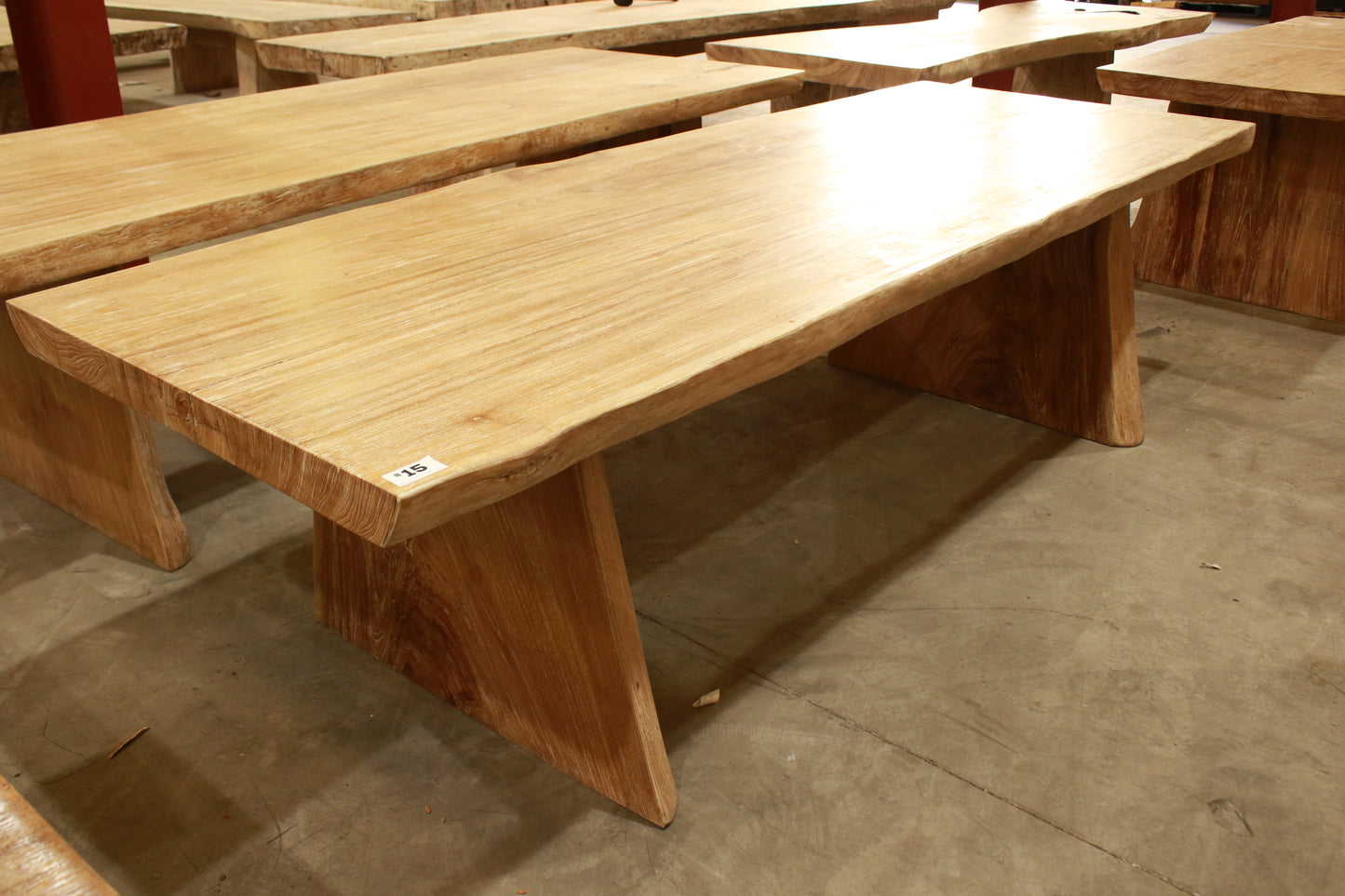 Solid Suar timber indoor and outdoor rustic handmade dining table