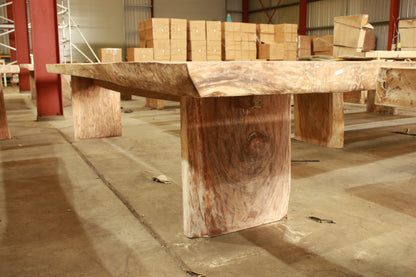 Solid Suar timber indoor and outdoor rustic handmade dining table