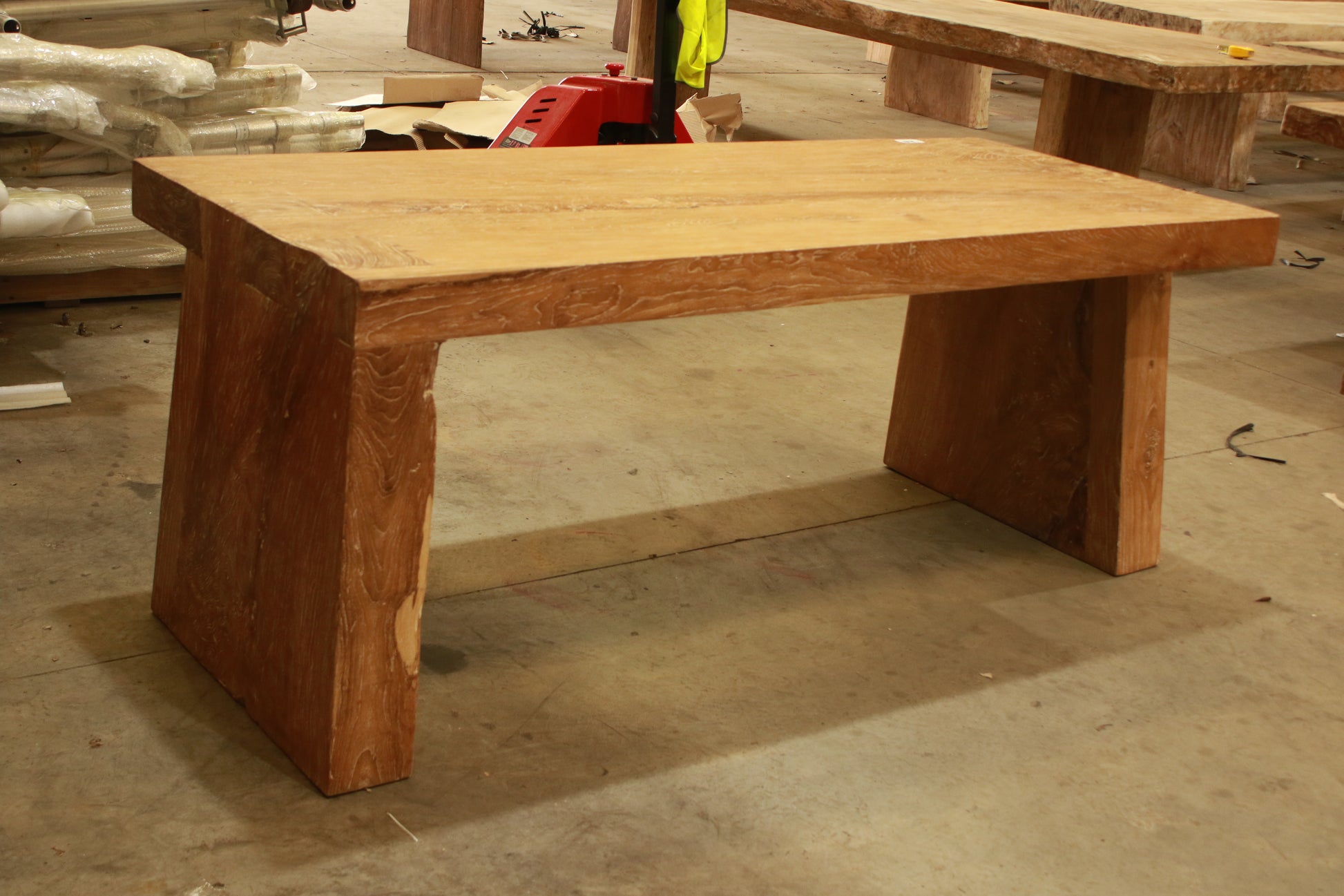 Solid Suar timber indoor and outdoor rustic handmade dining table