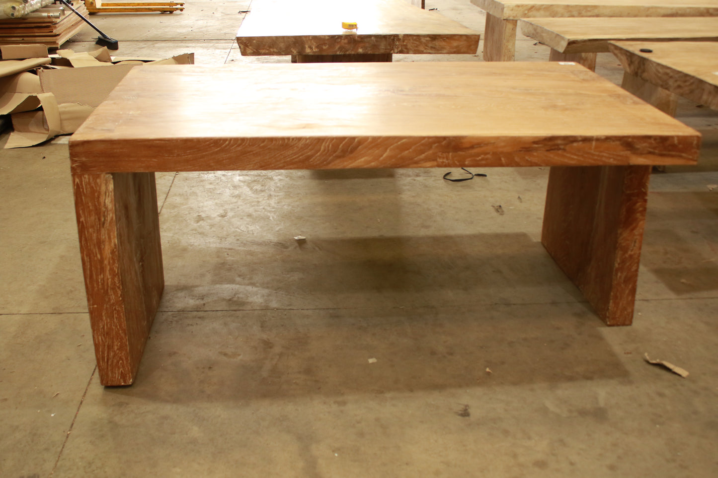 Solid Suar timber indoor and outdoor rustic handmade dining table