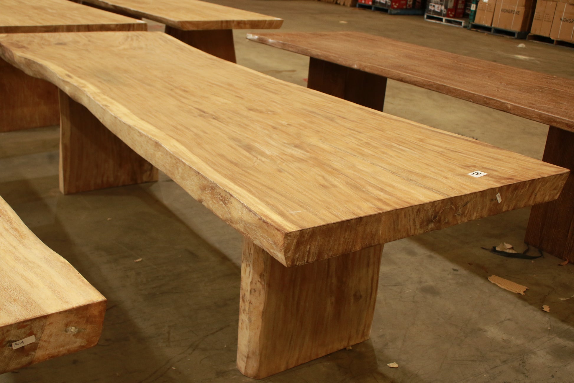 Rustic suar timber indoor & outdoor dining table