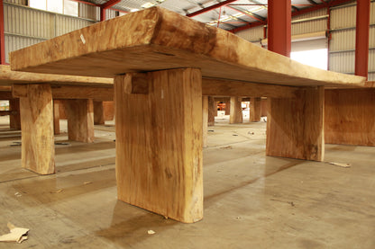 Rustic suar timber indoor & outdoor dining table