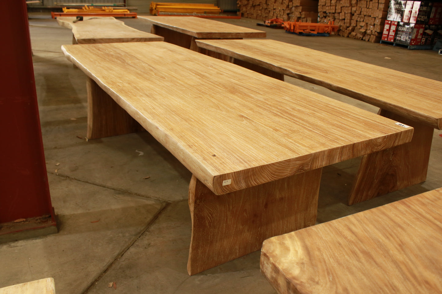 Solid Suar timber indoor and outdoor rustic handmade dining table