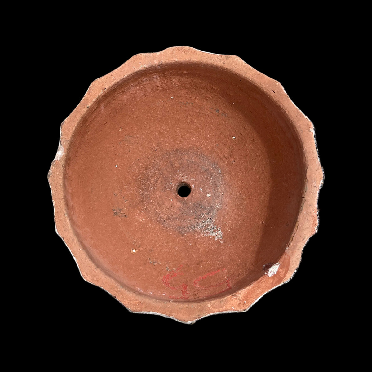 Ancient Vietnamese Chartreuse Lime Washed Mellon Bowls