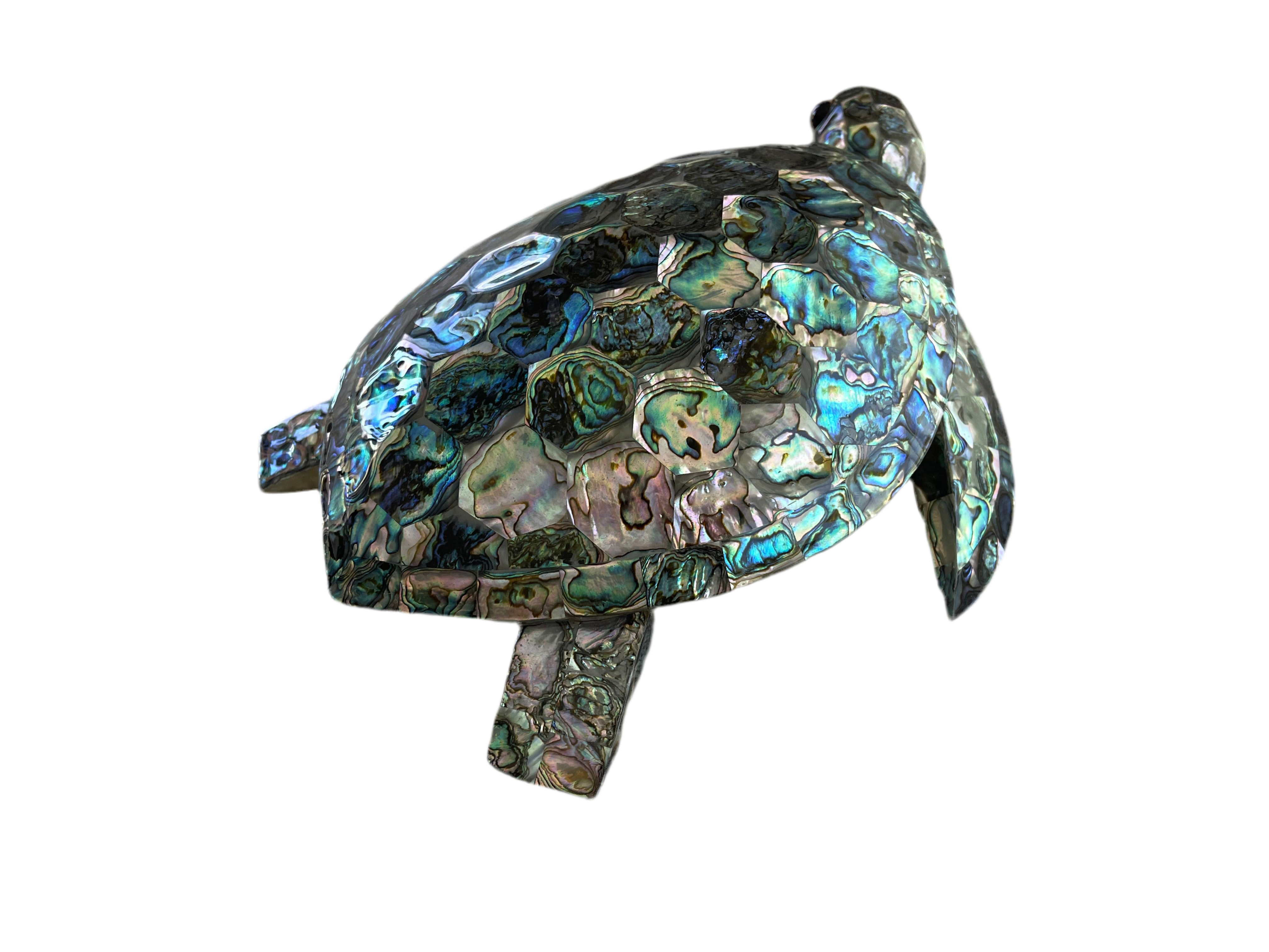 Mexican Abalone Shell Turtle Decore