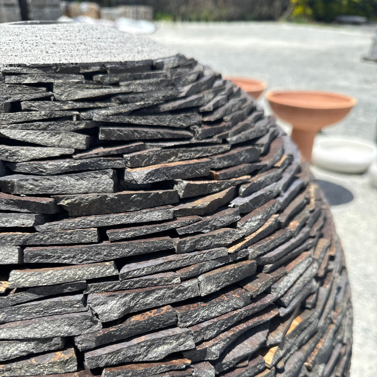 Inlaid Shale Rock Water Fountain