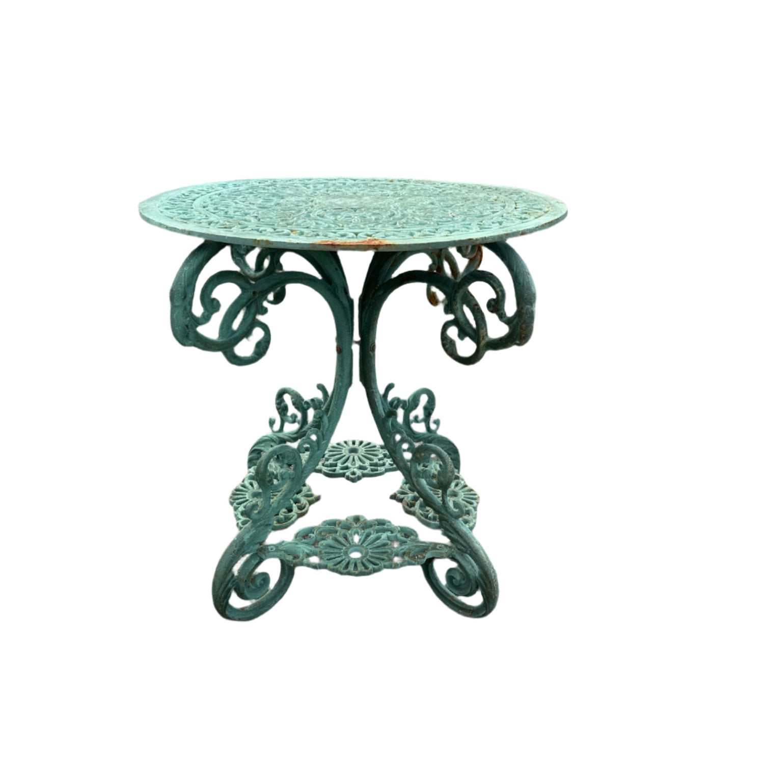Cast Iron 2-Seater Table Set Green S16/47G