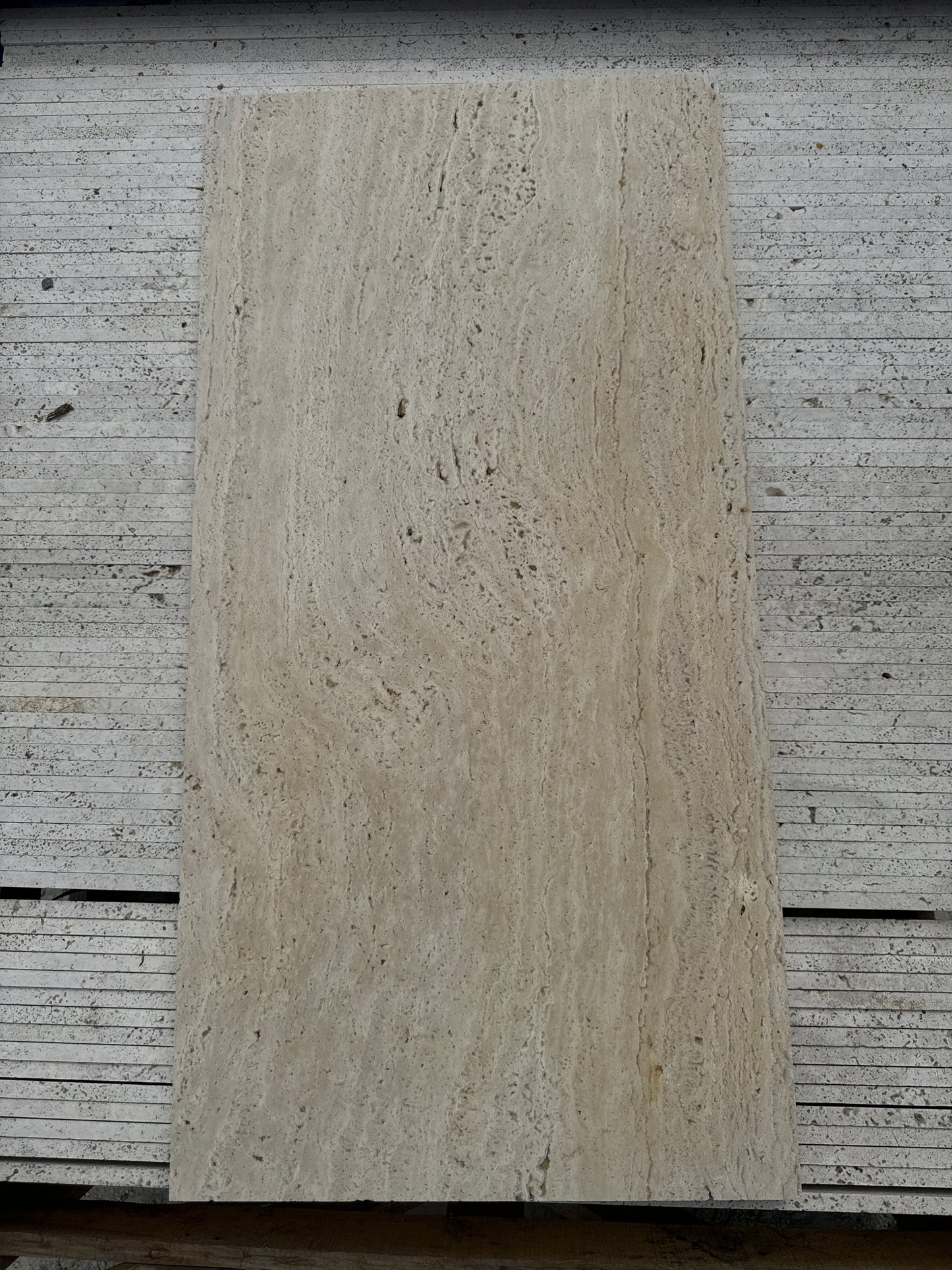 Classic Light Travertine Honed Unfilled Vein Cut