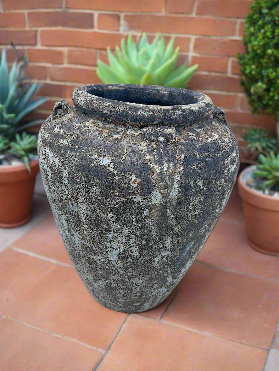 Lava Rock Handle Urn