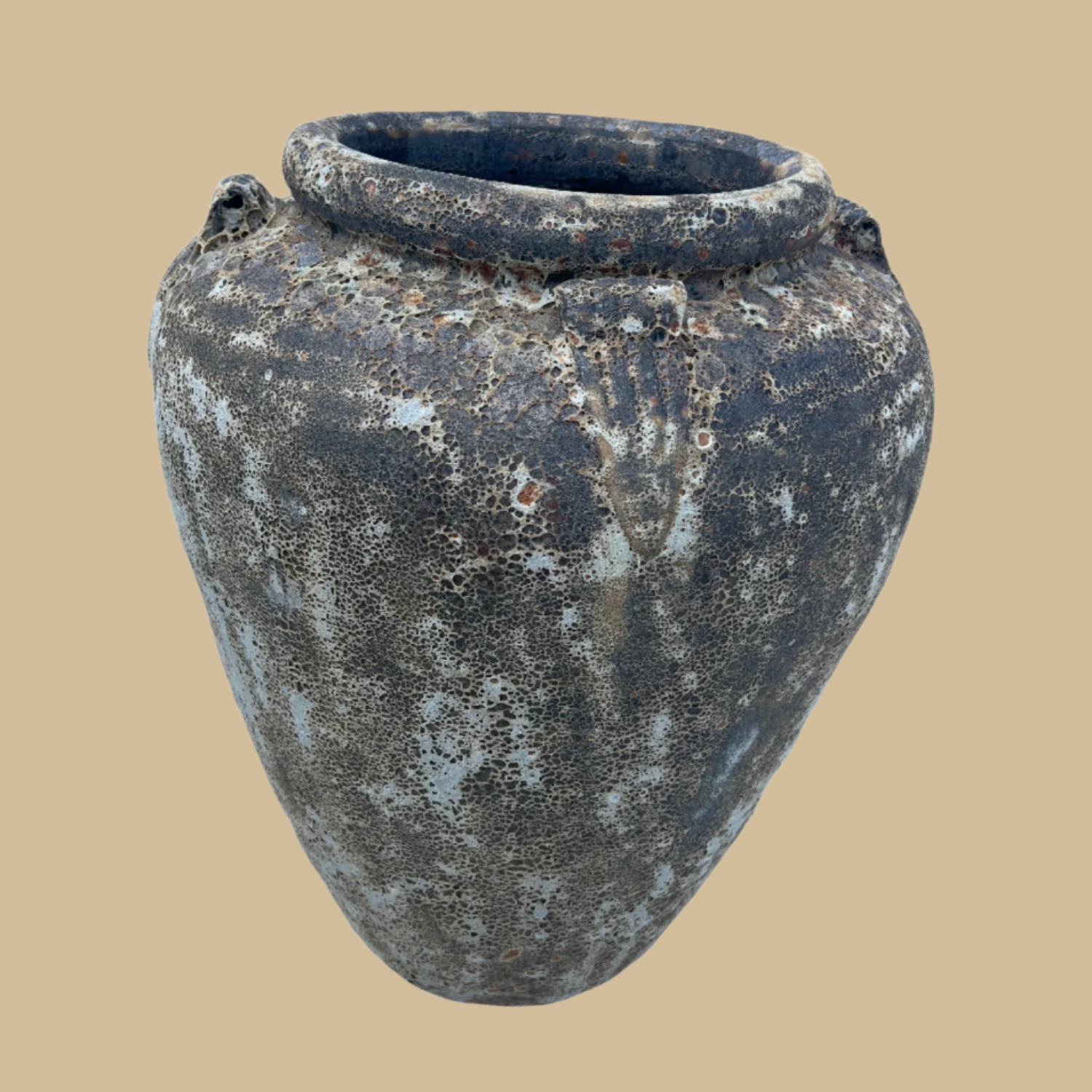 Lava Rock Handle Urn