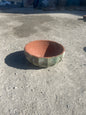 Ancient Vietnamese Green clay succulent Mellon Bowl