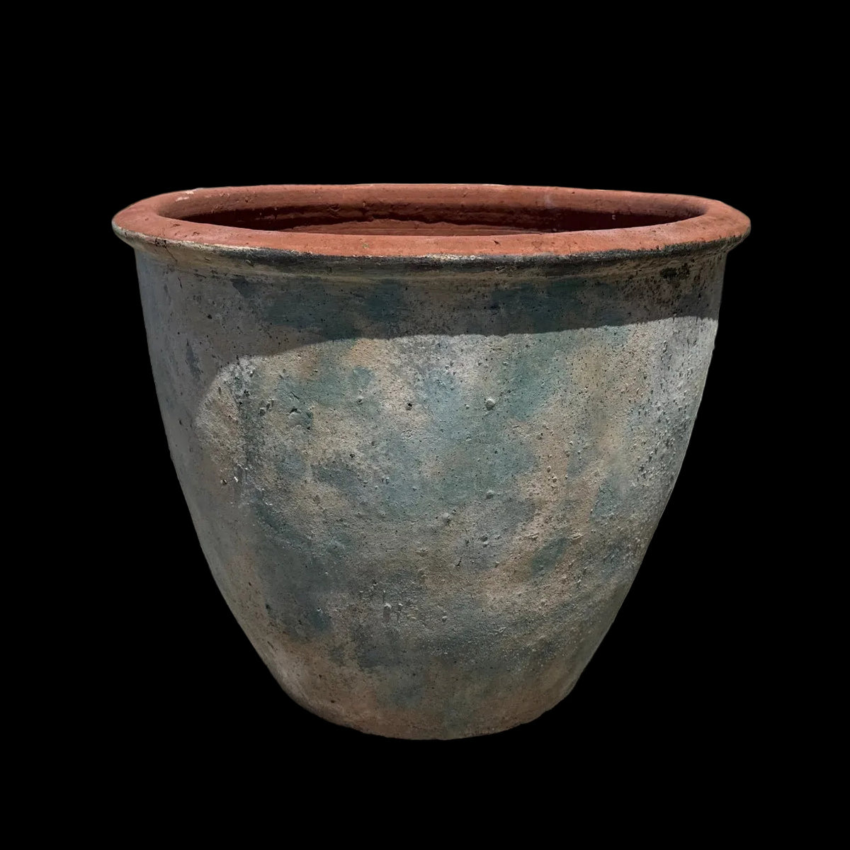 XL Ancient Blue Round Tree Planters S2 - Venice Street Living Coastal Garden Pot Planter (5)