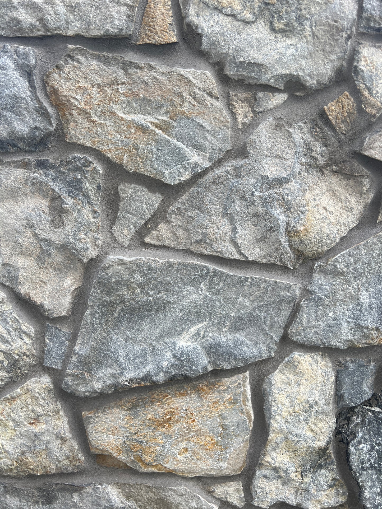 Diamond Blue Quarts random freeform natural Stone Cladding for building, home decoration, renovations, interior & exterior walls, garden features and feature walls. 