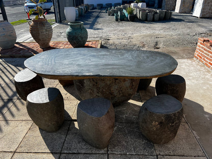 Granite Stone Table & Stools