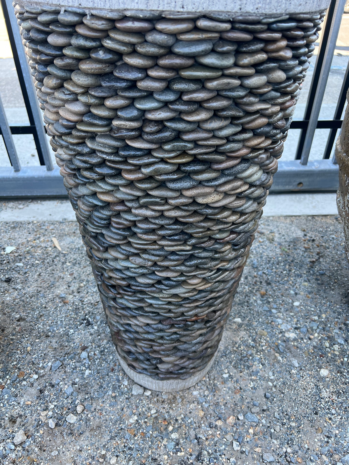 River Pebble Tall Cone Pot