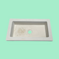 Rectangle Concrete White bathroom basin sink top view