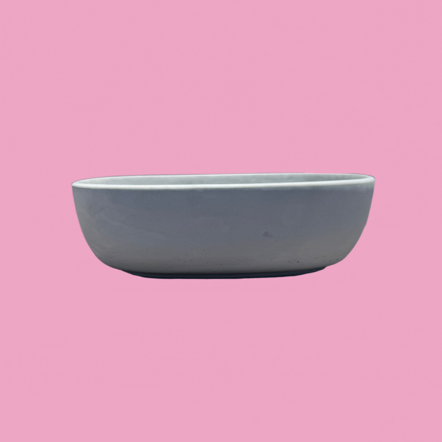 Concrete oval bathroom Basin sink front view