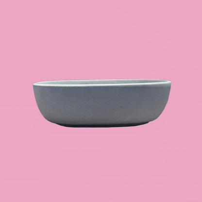 Concrete oval bathroom Basin sink front view