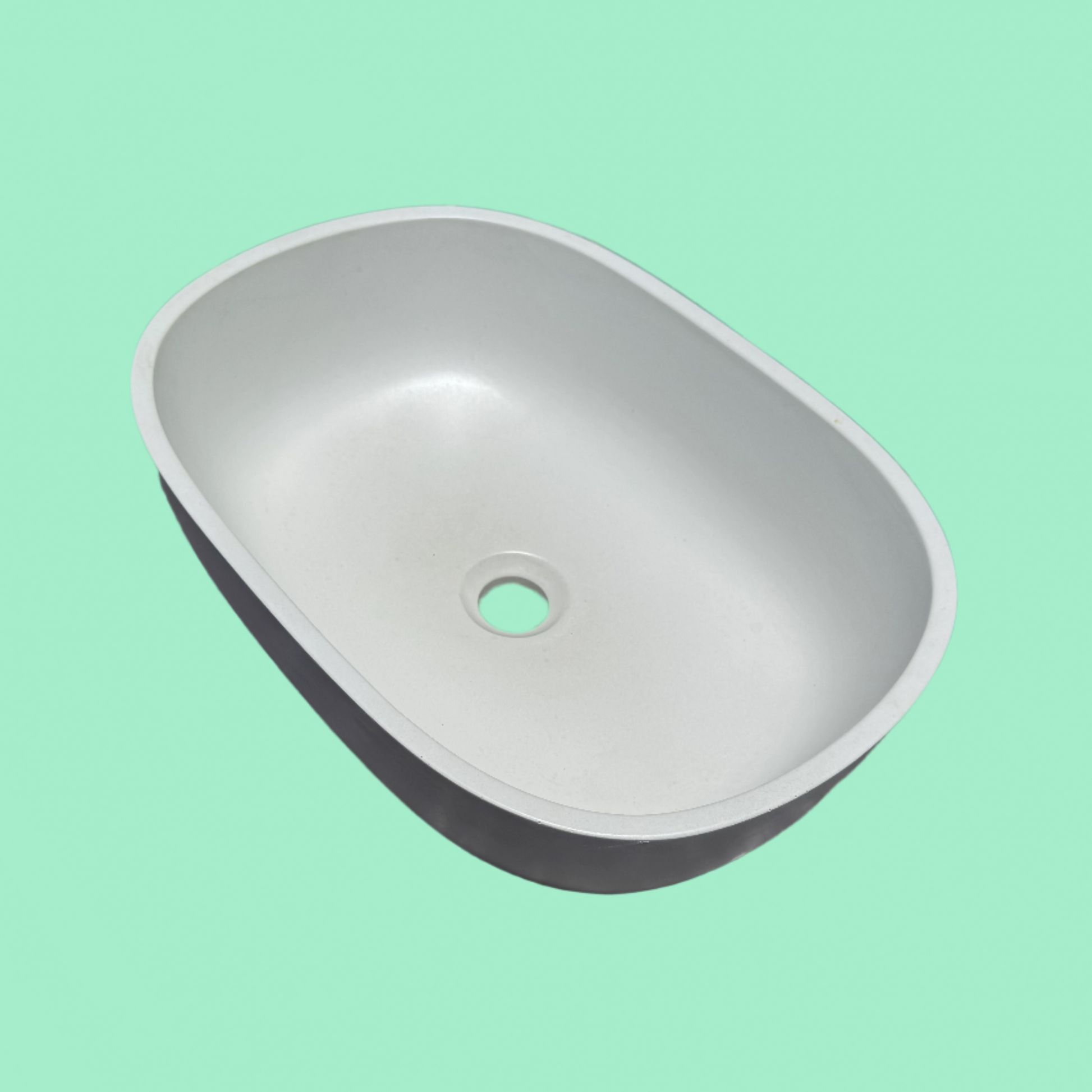 white Concrete bathroom Basin sink