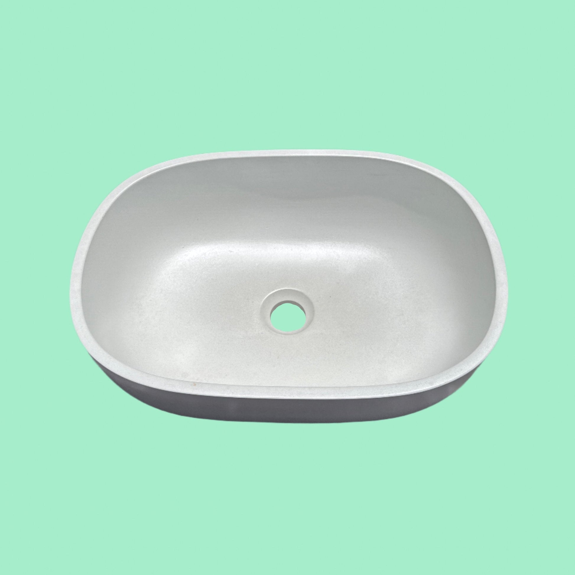 white Concrete bathroom Basin sink