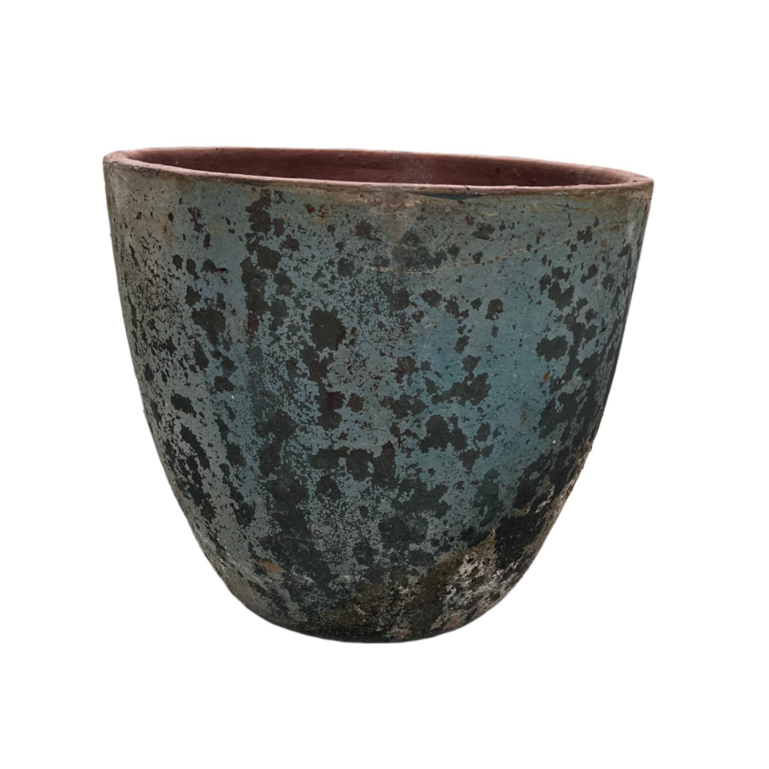 ANCIENT VIETNAMESE BLUE EGG POTS FOR OUTDOOR OR INDOOR FEATURES FOR YOUR HOME DECORATION AND PLANTING IN THREE SIZES