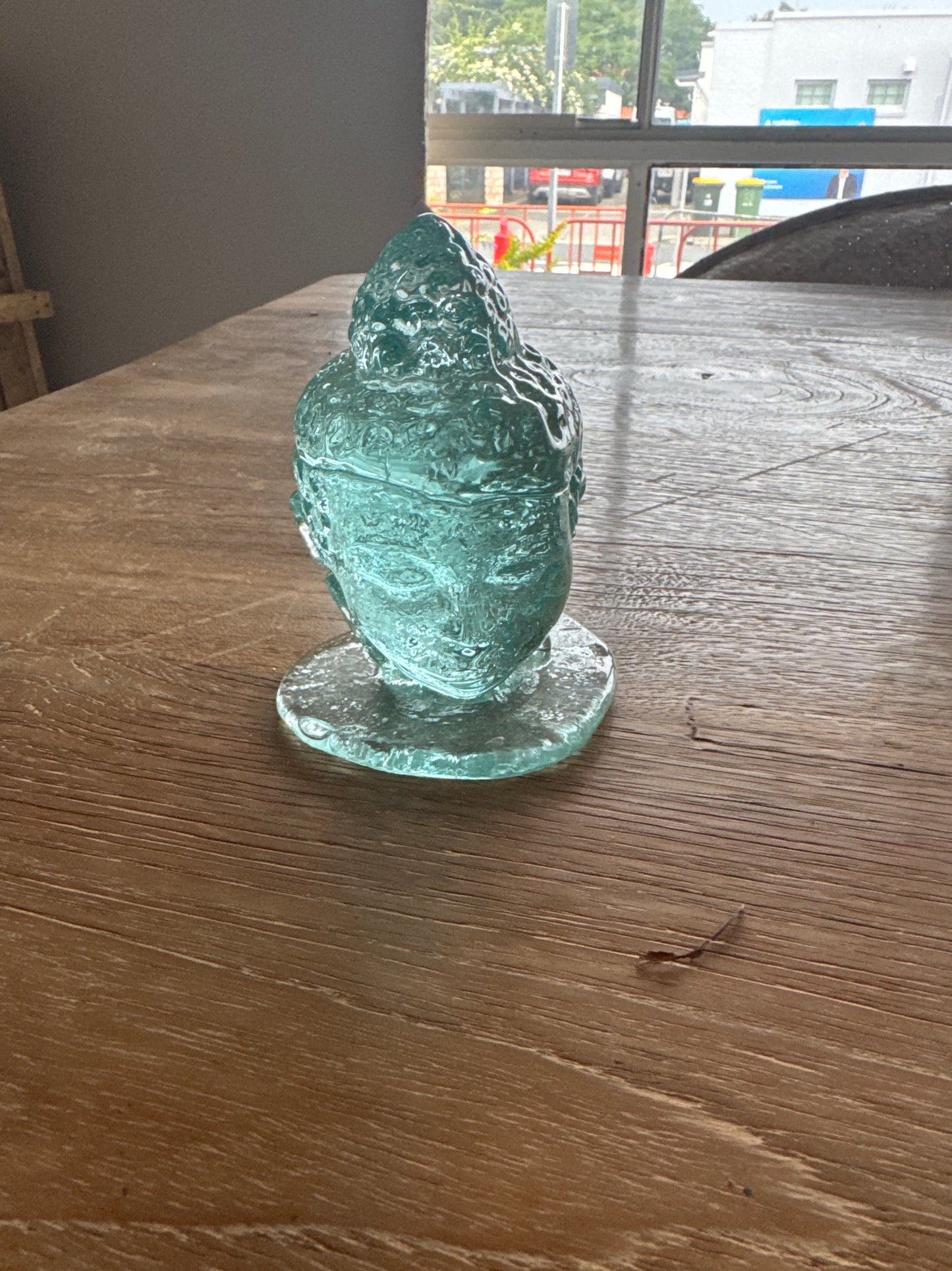 Glass Buddha Bust