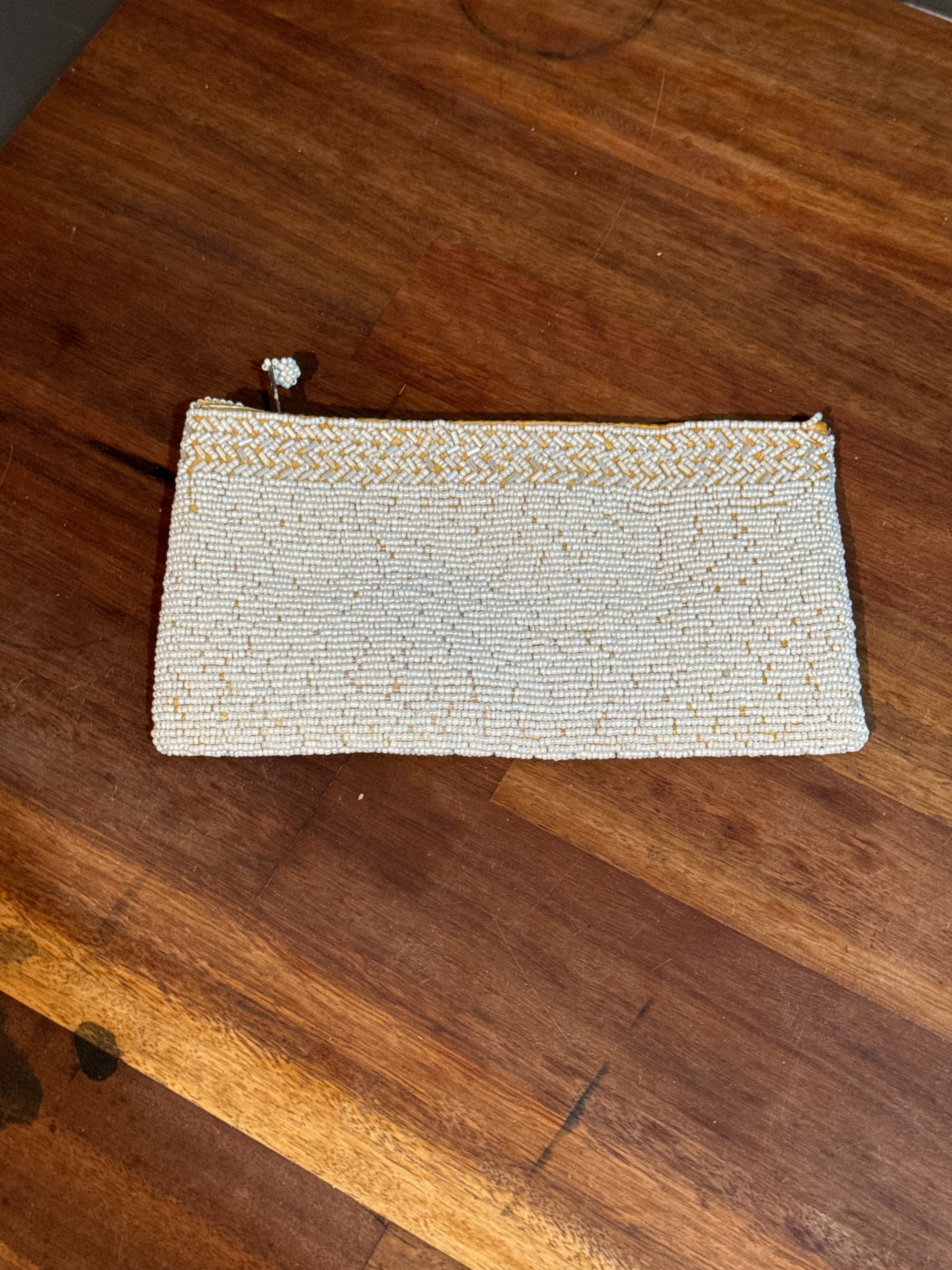 Beaded Tic Tac Clutch Bag