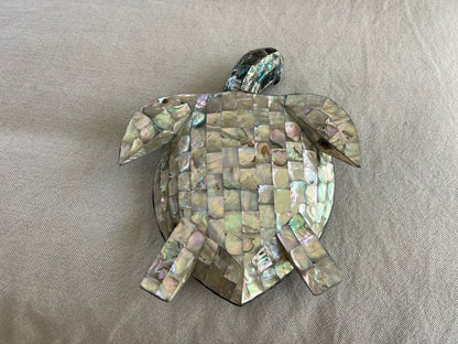 Mexican Abalone Shell Turtle Decore