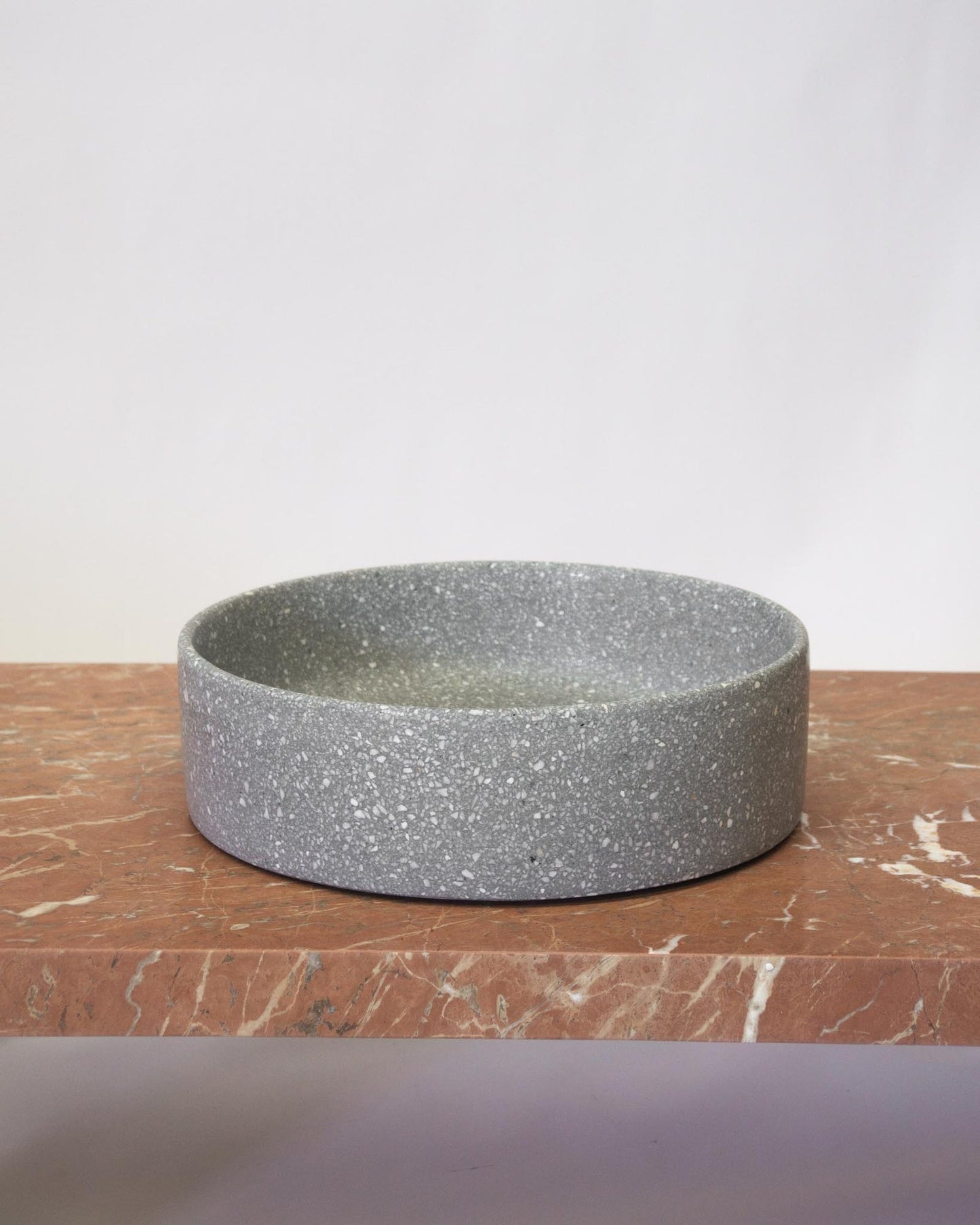 Fleur Studios round Terrazzo bathroom Basin sink Oyster Grey