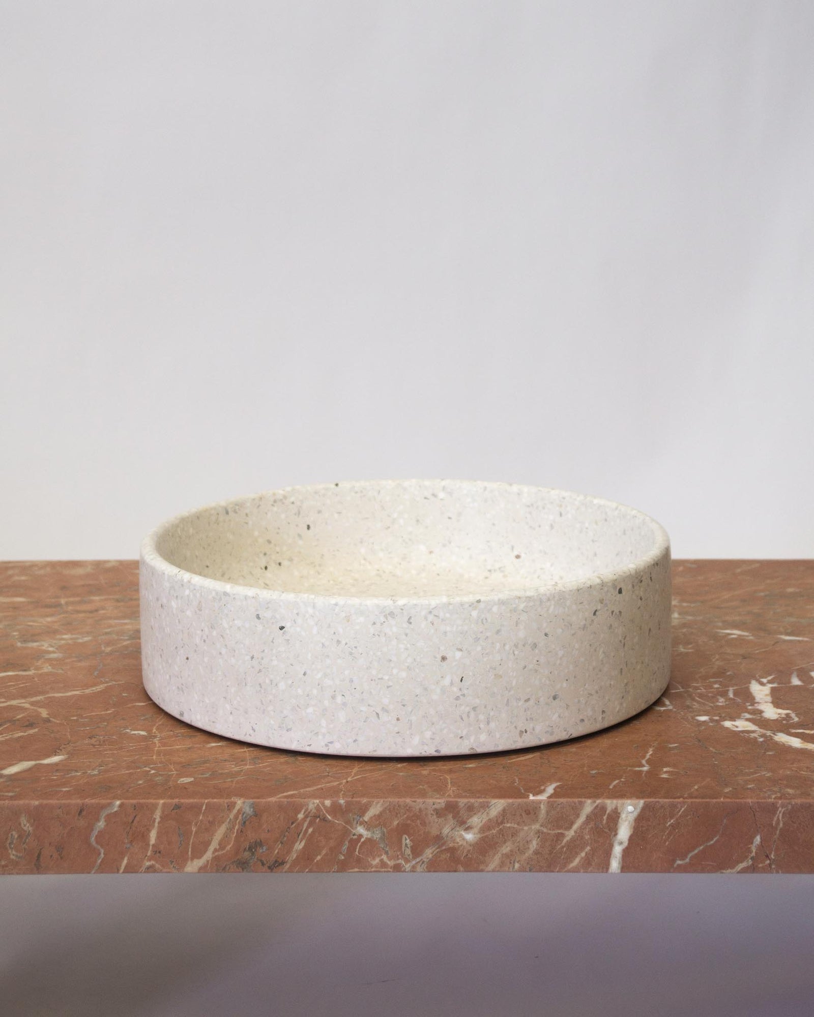 FLEUR STUDIOS IVORY RUSE TERRAZZO bathroom BASIN sink side view